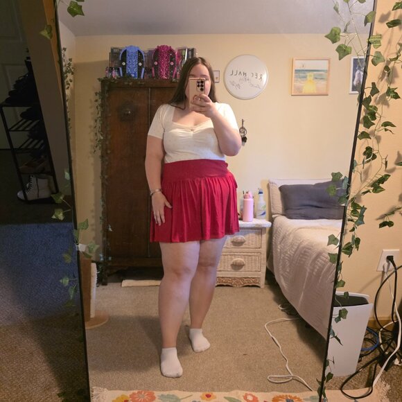 NWT Forever 21 Size 2X/3X White Crop Top Eyelet - Picture 8 of 8